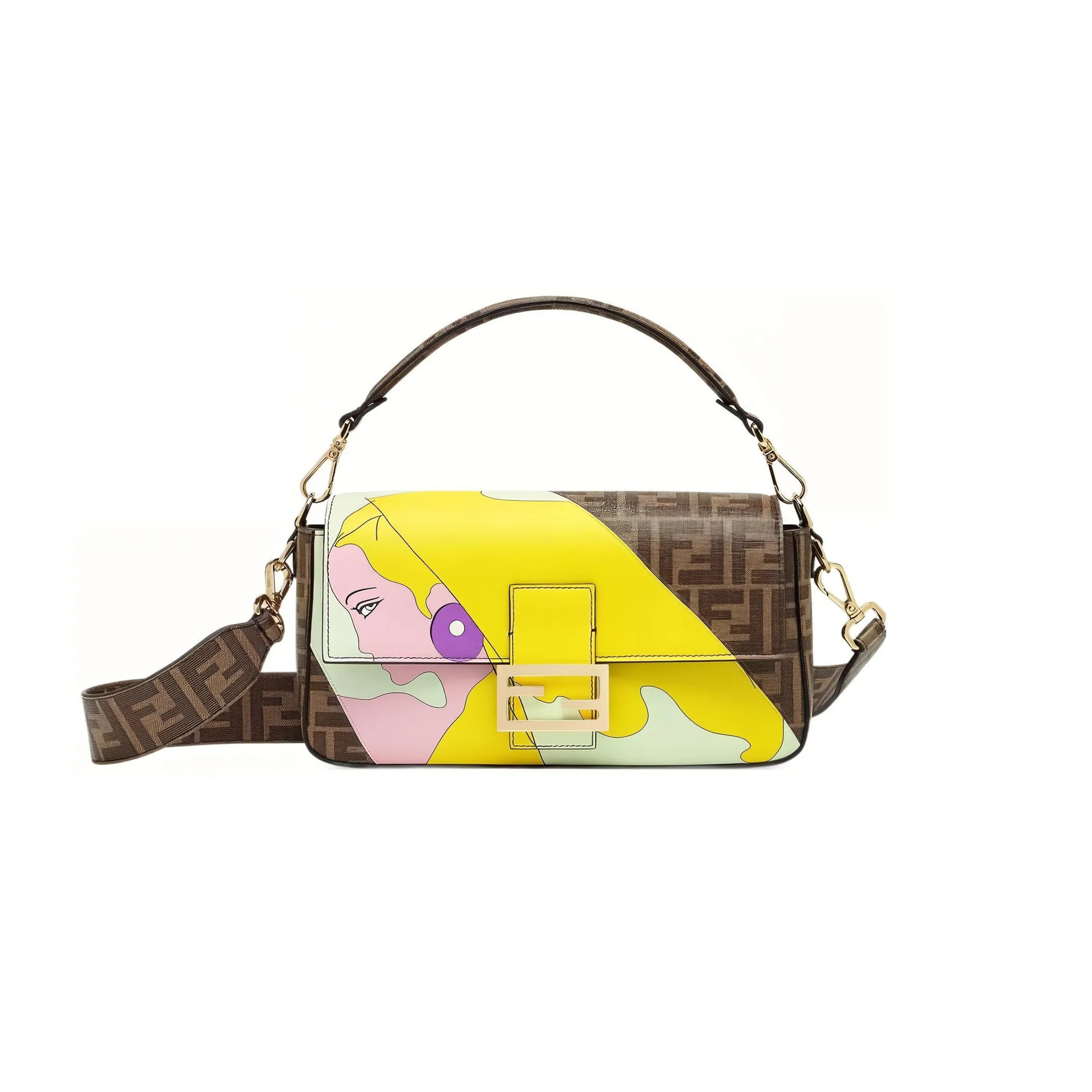 F**di baguette bag 8br600ajh0f1hb5 (27*15*6m)